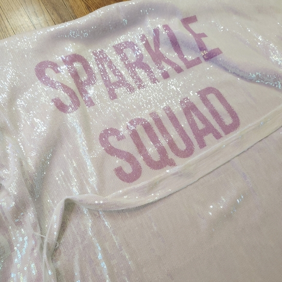 Hayley Paige Sequin Robe Sparkle Squad Size S Holographic Party Wedding - Picture 3 of 9